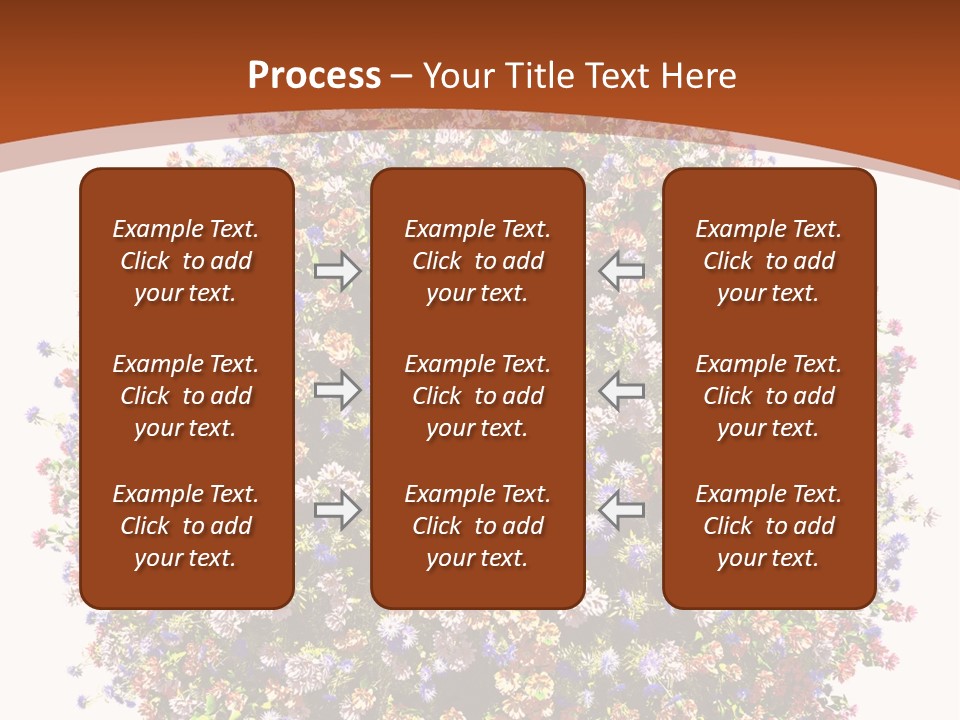 Bundle Blue Flower PowerPoint Template