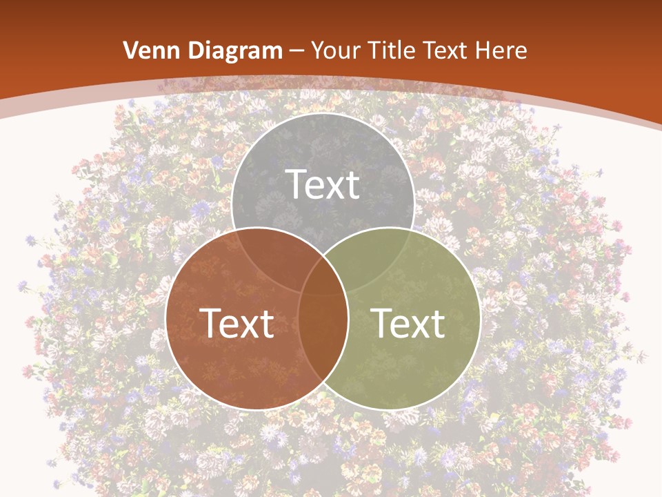 Bundle Blue Flower PowerPoint Template