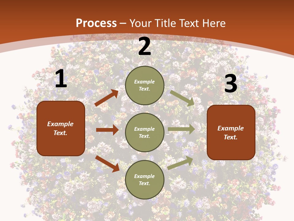 Bundle Blue Flower PowerPoint Template