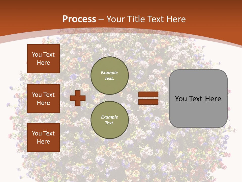 Bundle Blue Flower PowerPoint Template