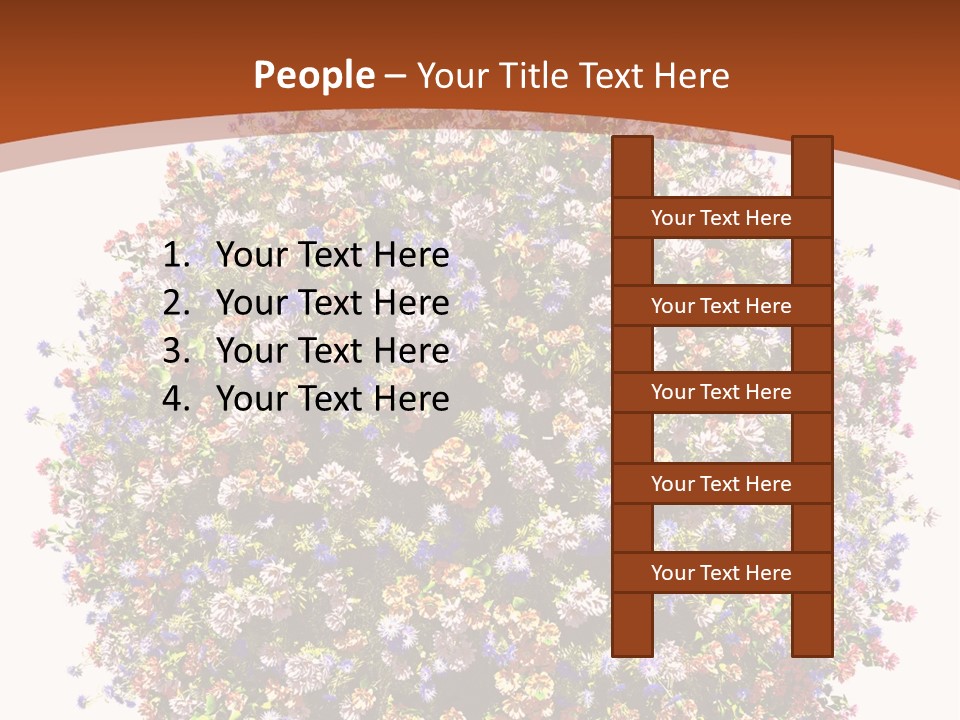 Bundle Blue Flower PowerPoint Template