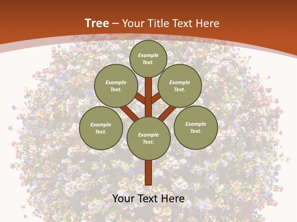 Bundle Blue Flower PowerPoint Template