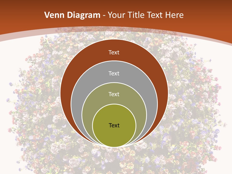 Bundle Blue Flower PowerPoint Template