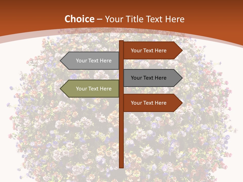 Bundle Blue Flower PowerPoint Template