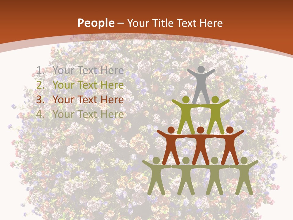 Bundle Blue Flower PowerPoint Template