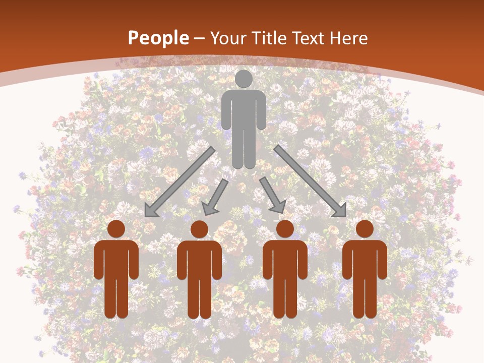 Bundle Blue Flower PowerPoint Template