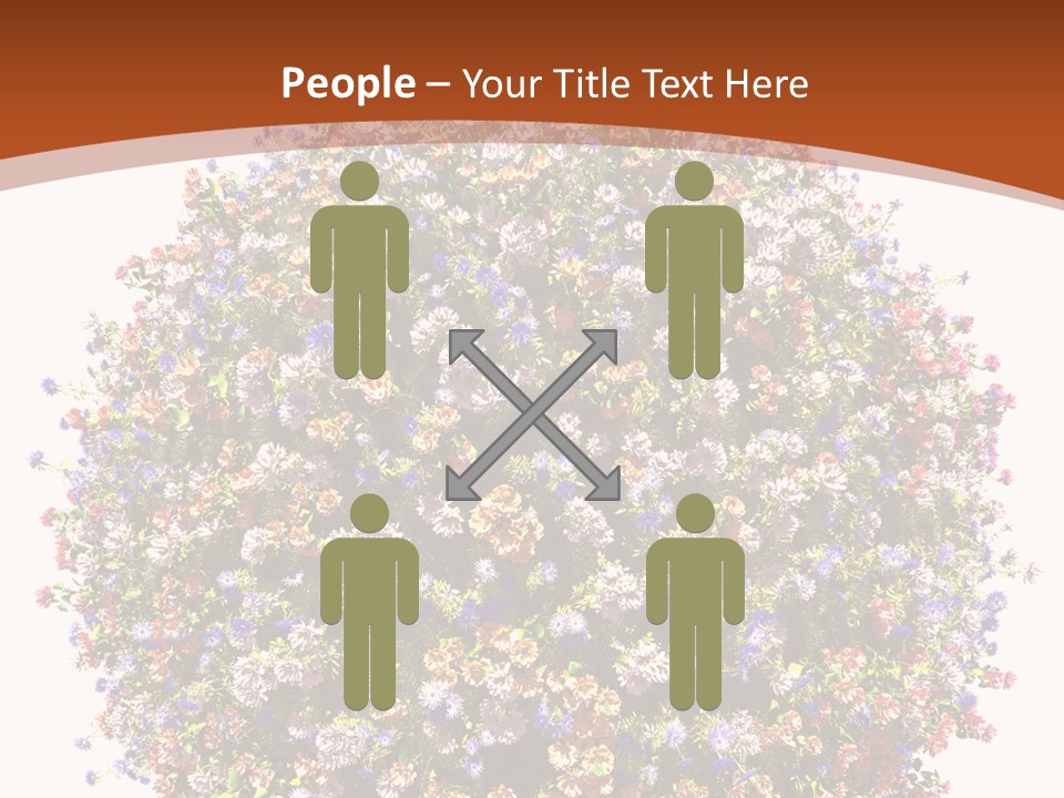 Bundle Blue Flower PowerPoint Template