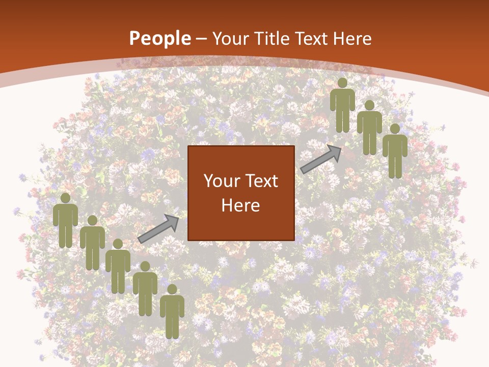 Bundle Blue Flower PowerPoint Template