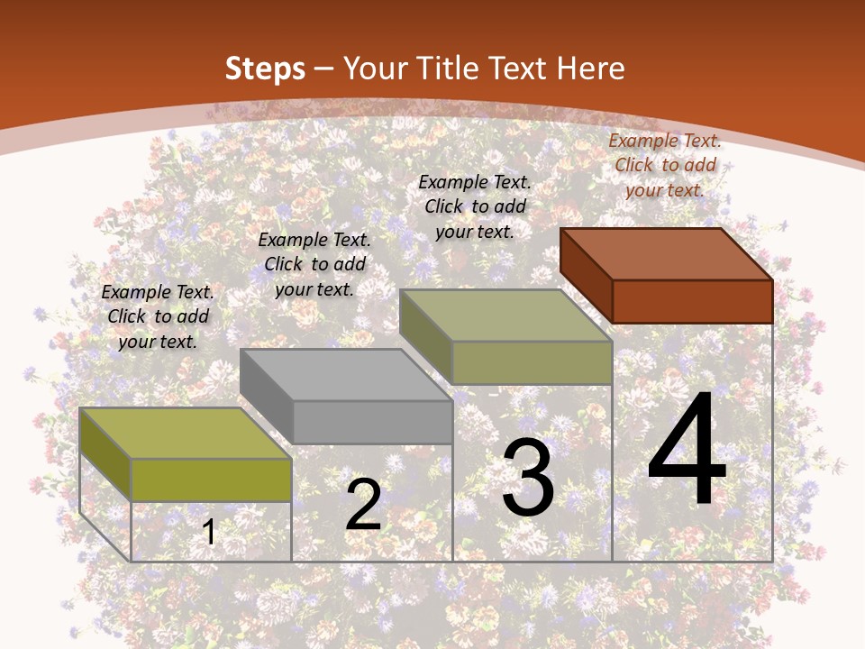 Bundle Blue Flower PowerPoint Template