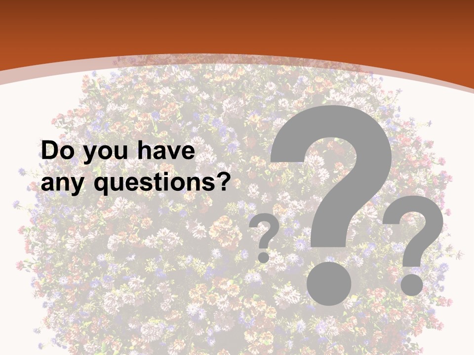 Bundle Blue Flower PowerPoint Template