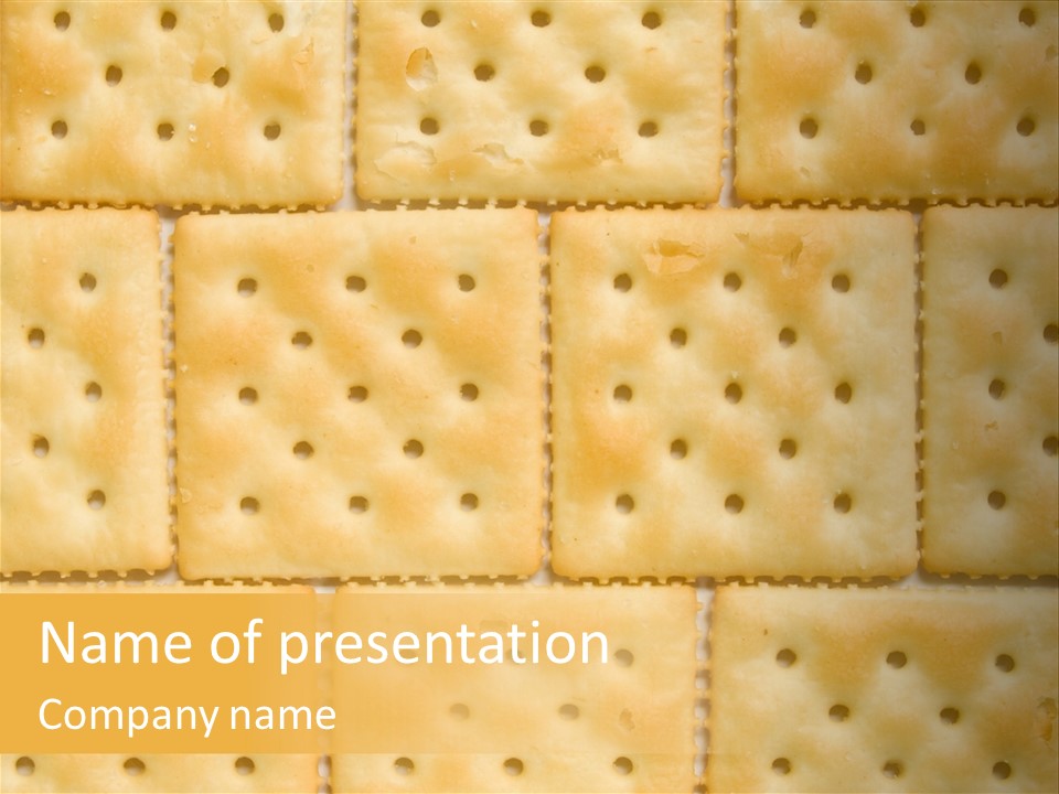 Biscuit Pattern Snack PowerPoint Template
