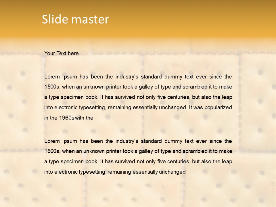 Biscuit Pattern Snack PowerPoint Template