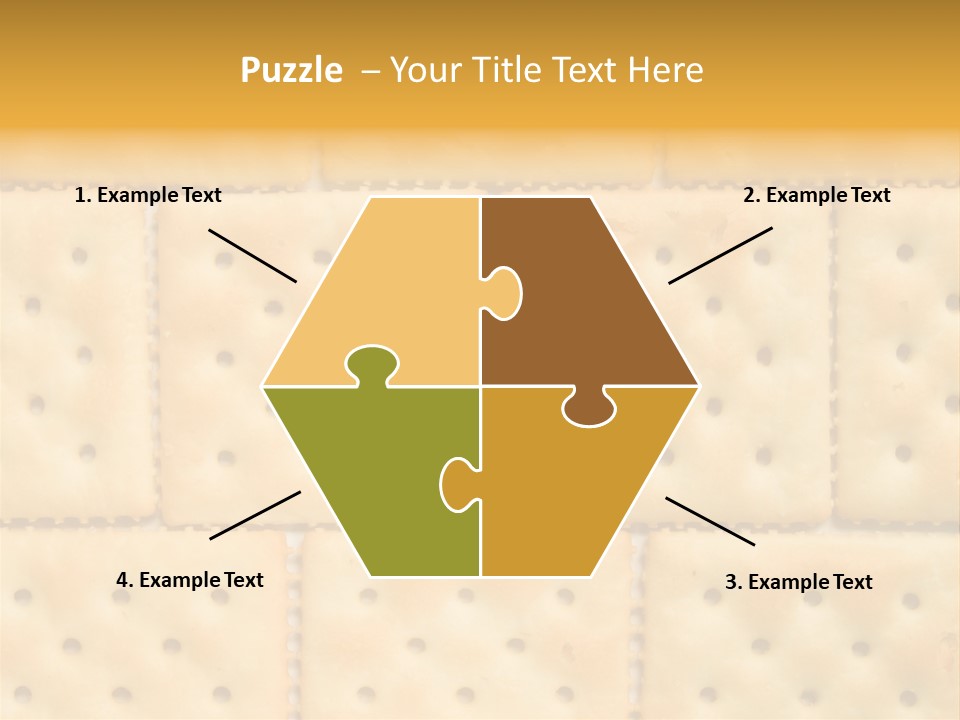 Biscuit Pattern Snack PowerPoint Template