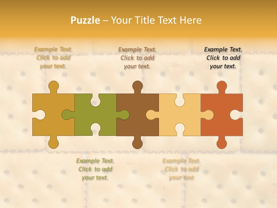 Biscuit Pattern Snack PowerPoint Template