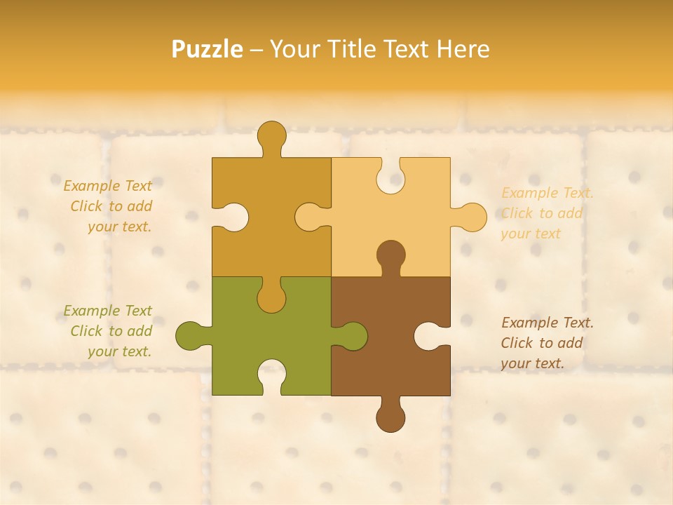 Biscuit Pattern Snack PowerPoint Template