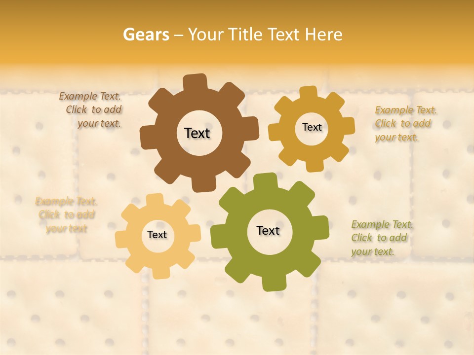 Biscuit Pattern Snack PowerPoint Template
