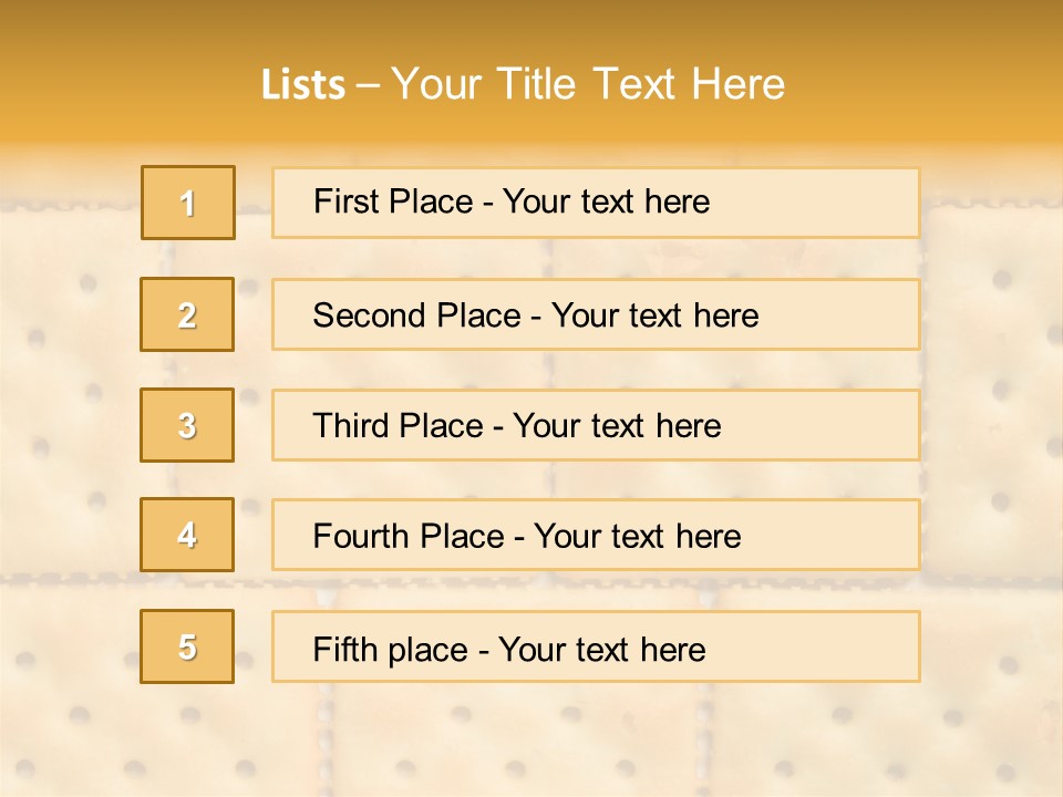 Biscuit Pattern Snack PowerPoint Template