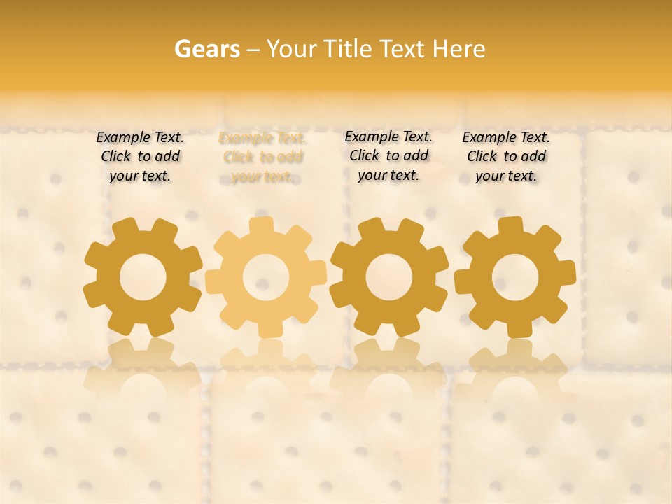 Biscuit Pattern Snack PowerPoint Template