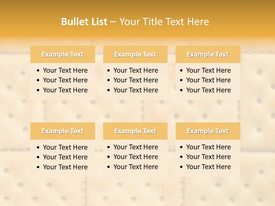 Biscuit Pattern Snack PowerPoint Template