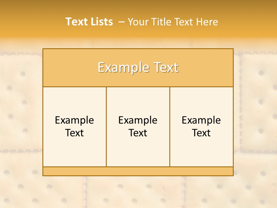 Biscuit Pattern Snack PowerPoint Template