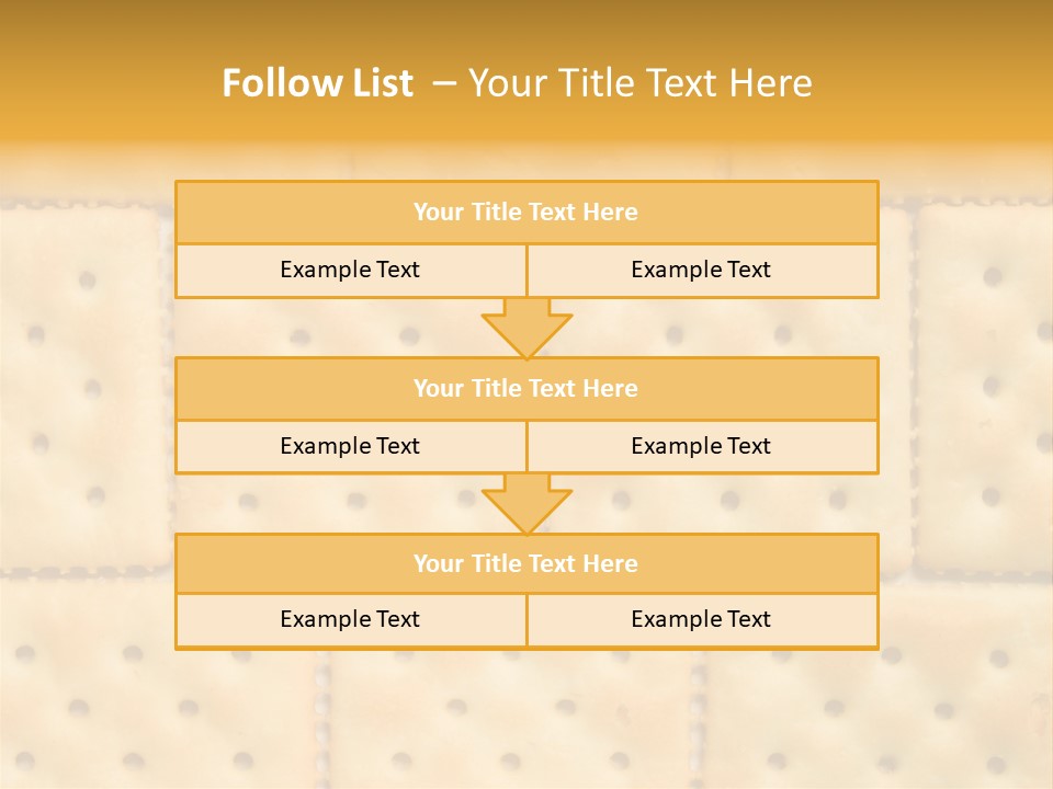 Biscuit Pattern Snack PowerPoint Template