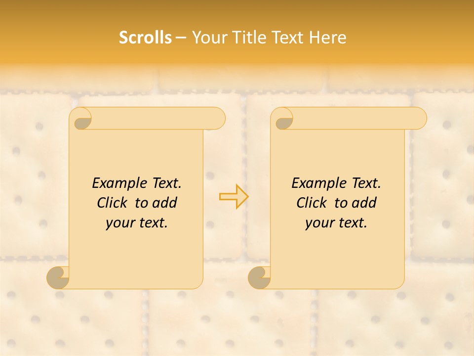 Biscuit Pattern Snack PowerPoint Template