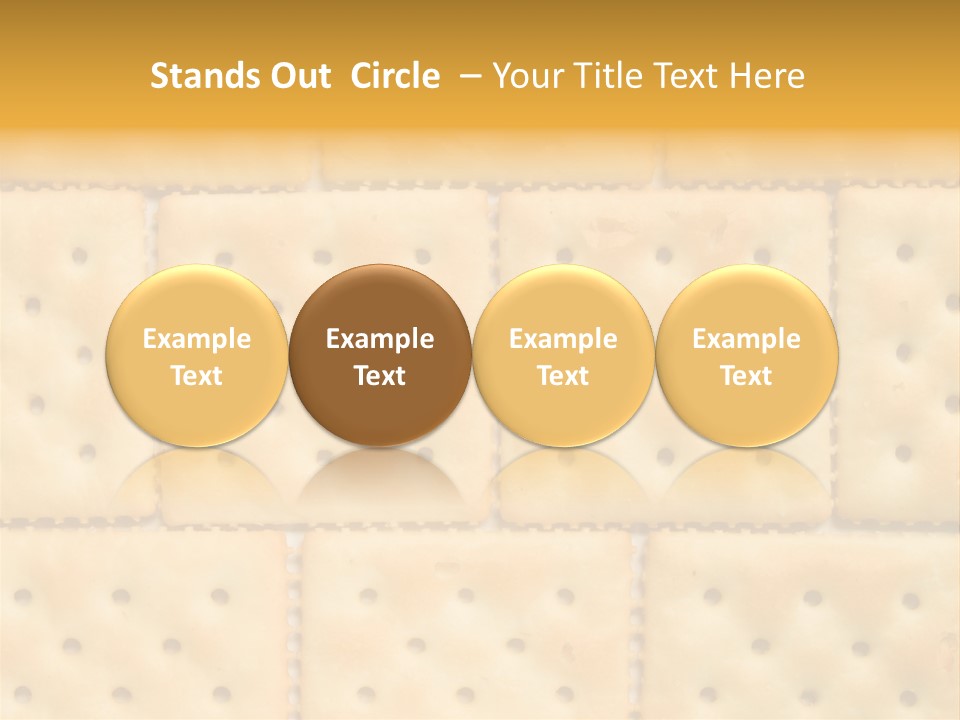 Biscuit Pattern Snack PowerPoint Template