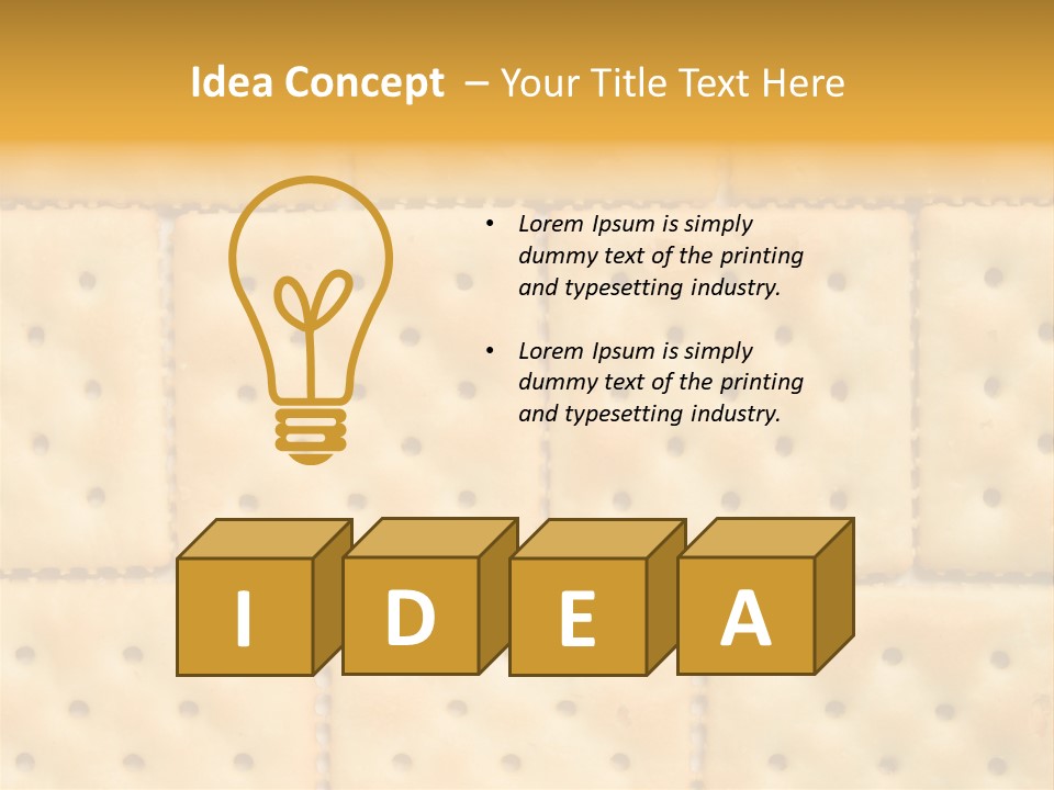Biscuit Pattern Snack PowerPoint Template