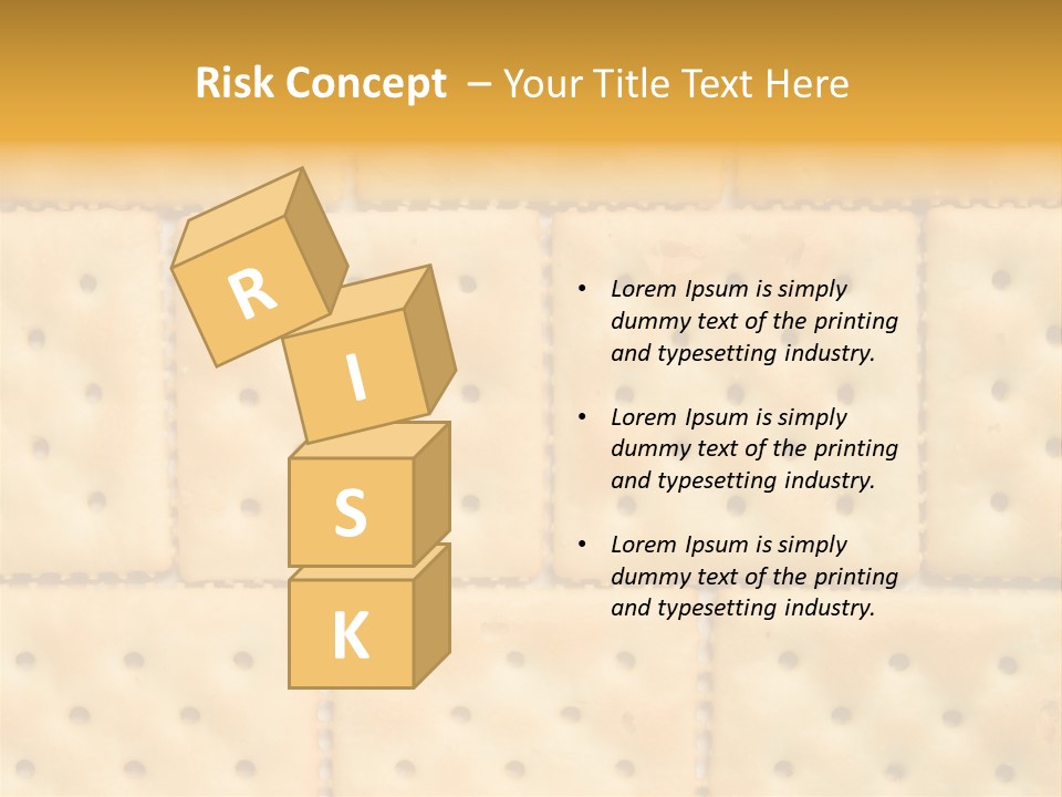 Biscuit Pattern Snack PowerPoint Template