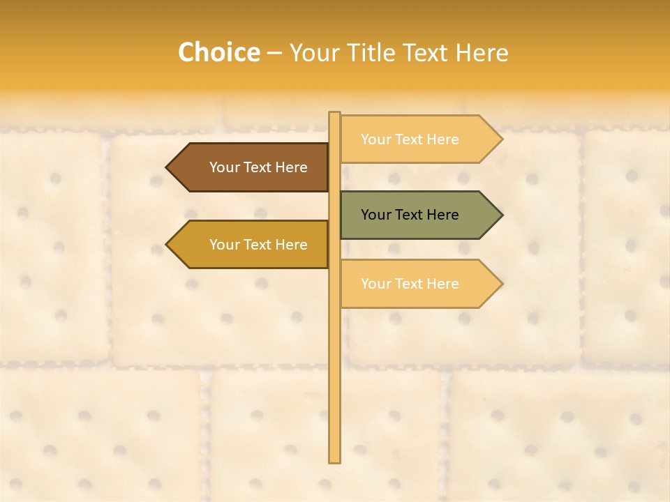 Biscuit Pattern Snack PowerPoint Template