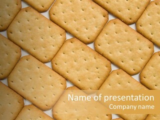 Food Pattern Bread PowerPoint Template