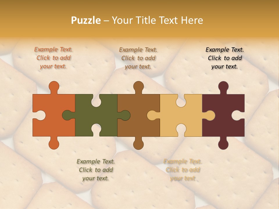 Food Pattern Bread PowerPoint Template