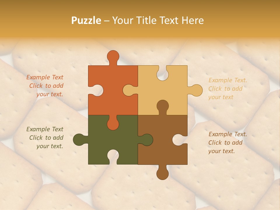 Food Pattern Bread PowerPoint Template