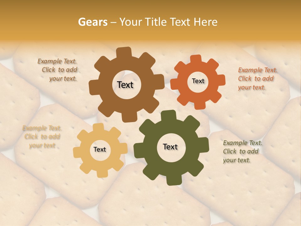 Food Pattern Bread PowerPoint Template