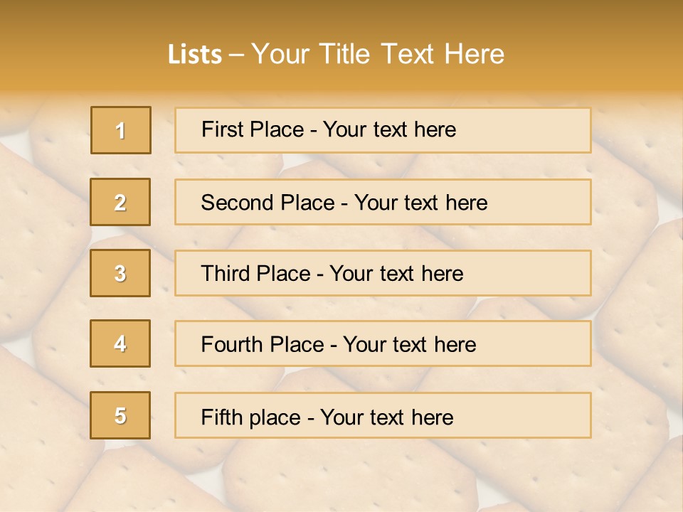 Food Pattern Bread PowerPoint Template
