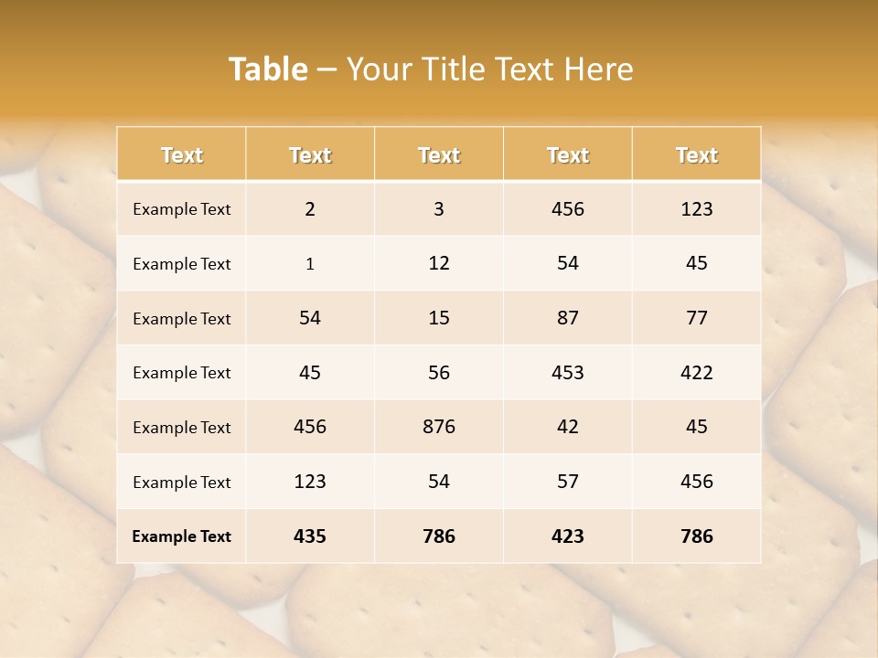 Food Pattern Bread PowerPoint Template