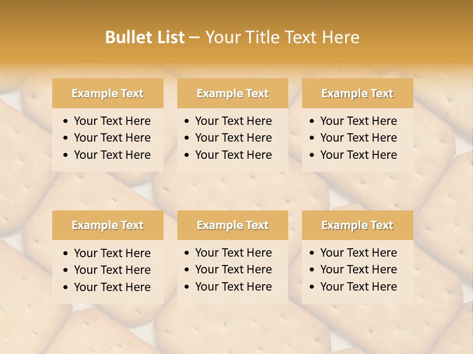 Food Pattern Bread PowerPoint Template