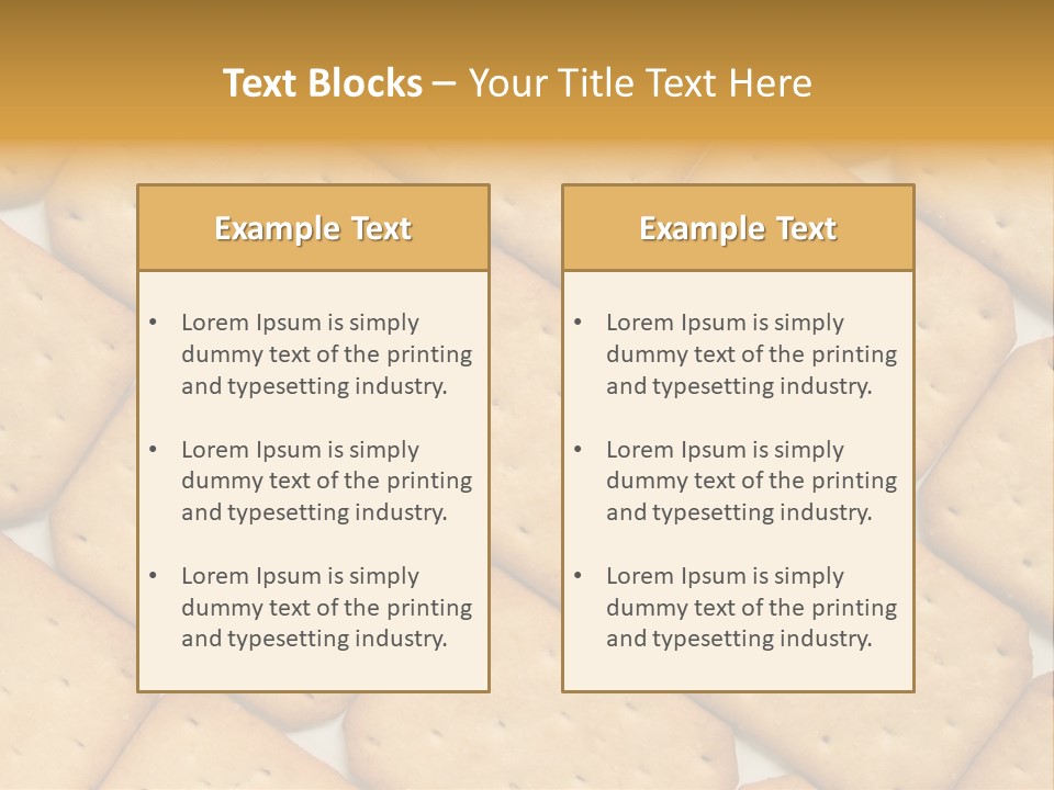 Food Pattern Bread PowerPoint Template