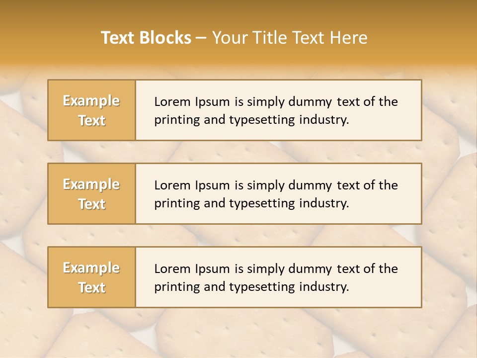 Food Pattern Bread PowerPoint Template