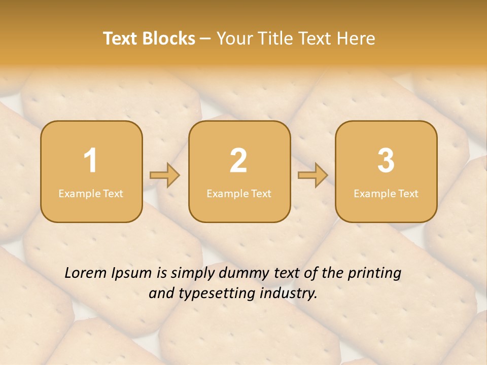Food Pattern Bread PowerPoint Template