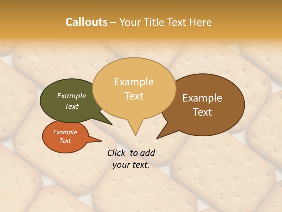 Food Pattern Bread PowerPoint Template