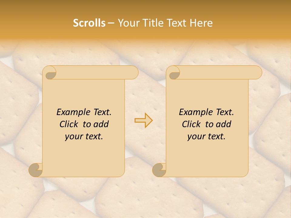 Food Pattern Bread PowerPoint Template