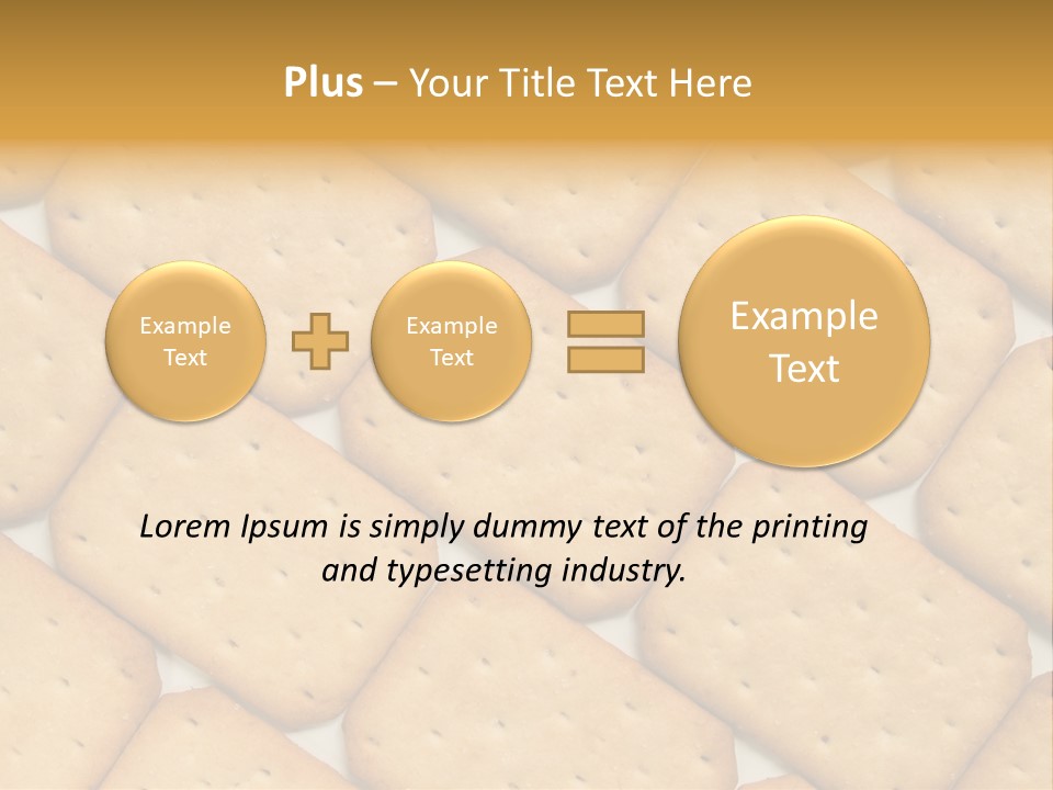 Food Pattern Bread PowerPoint Template