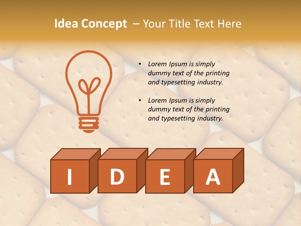 Food Pattern Bread PowerPoint Template