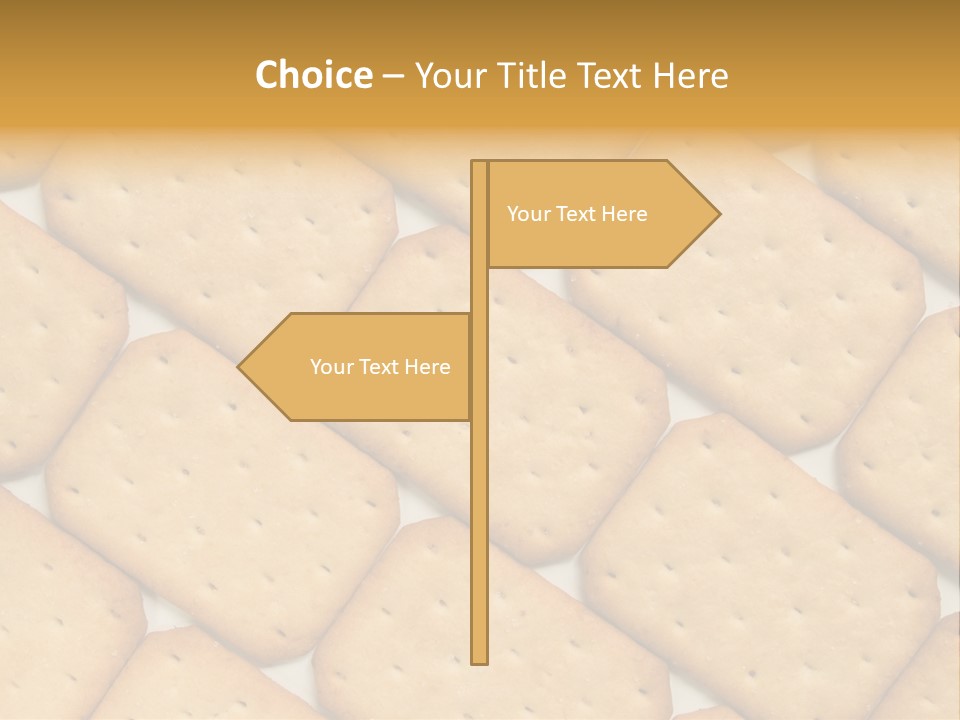 Food Pattern Bread PowerPoint Template