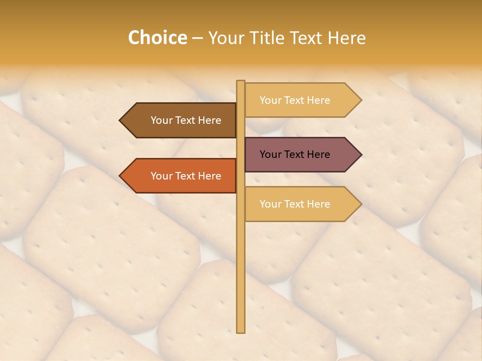 Food Pattern Bread PowerPoint Template
