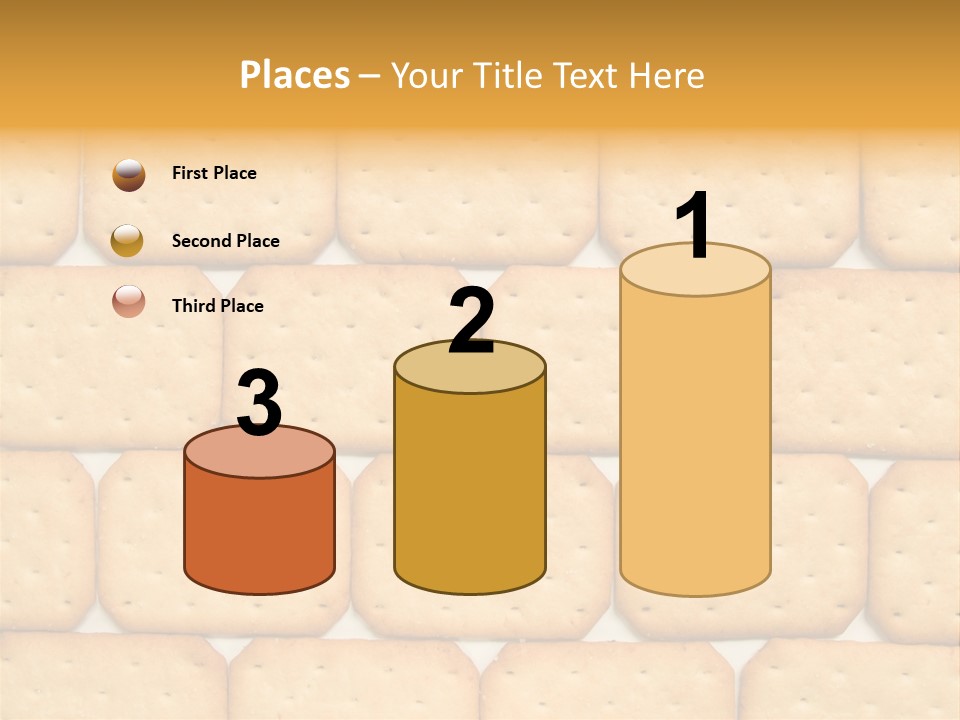Cracker Biscuit Pattern PowerPoint Template