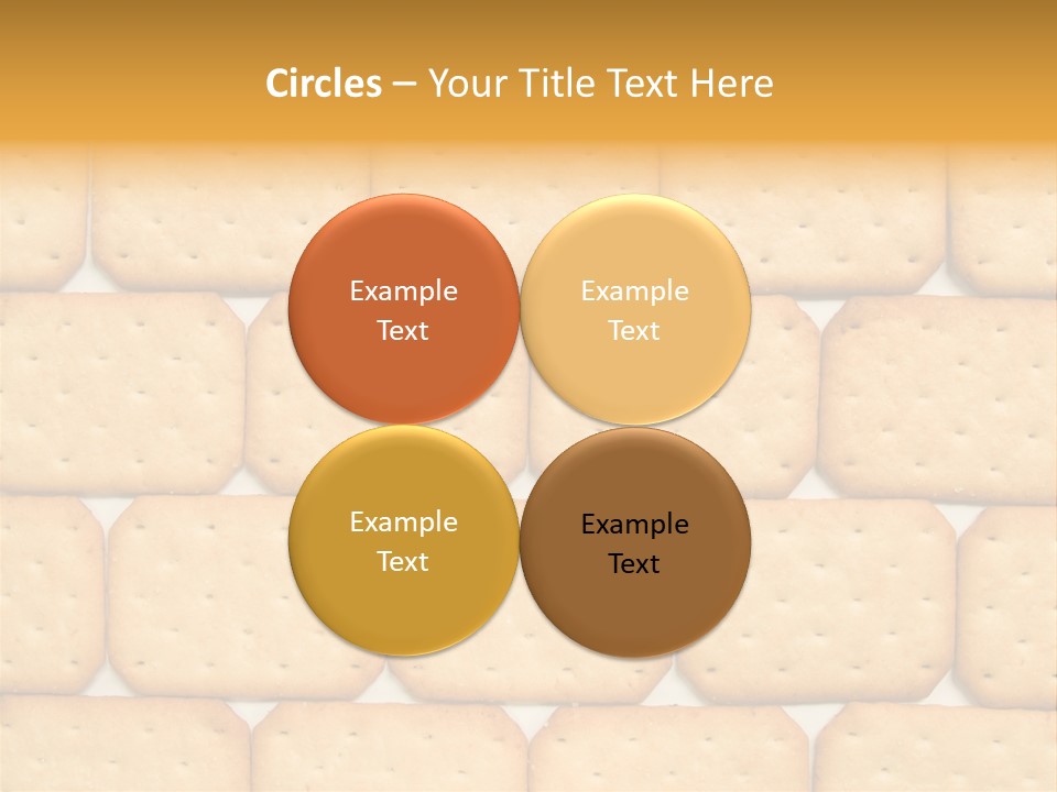 Cracker Biscuit Pattern PowerPoint Template
