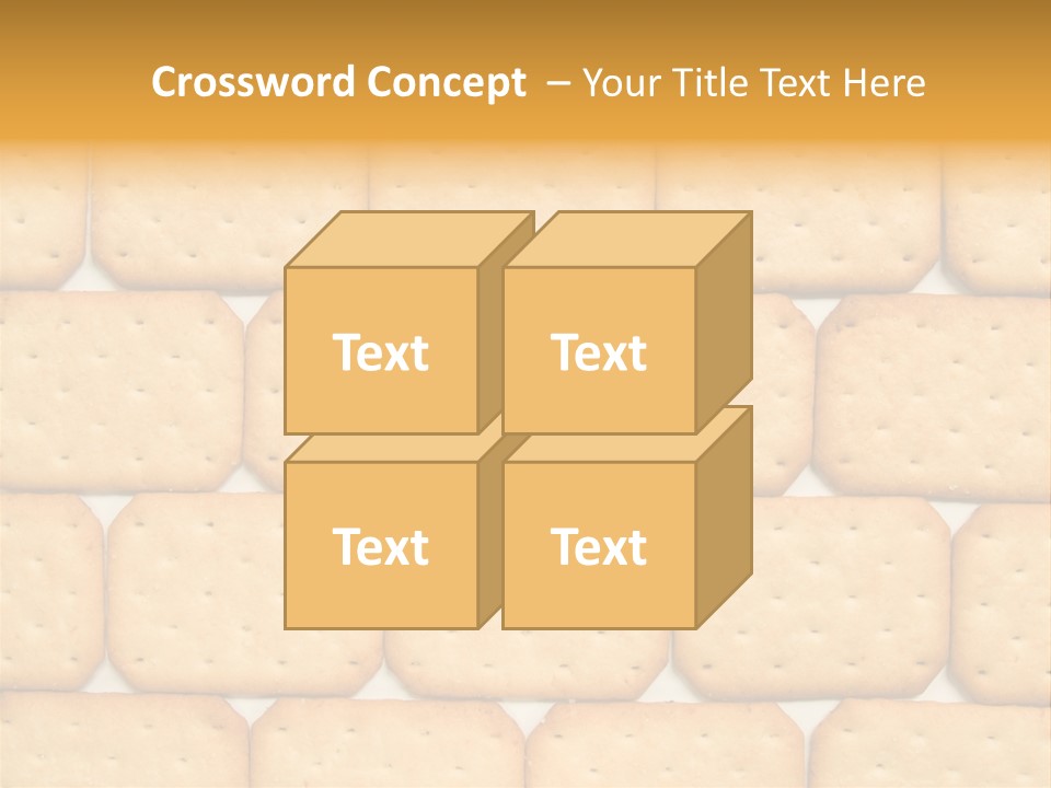 Cracker Biscuit Pattern PowerPoint Template