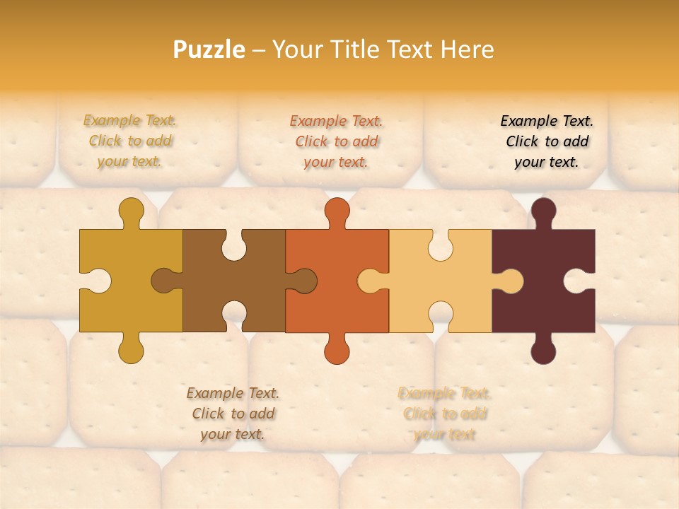 Cracker Biscuit Pattern PowerPoint Template